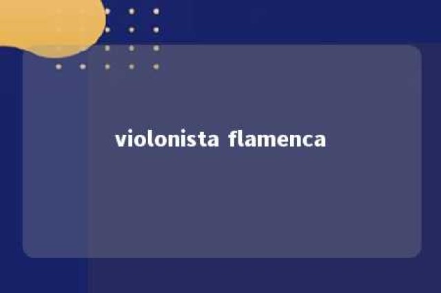 violonista flamenca 