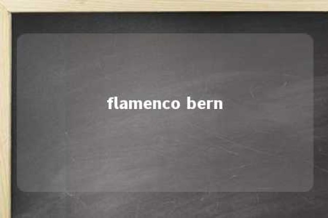 flamenco bern 