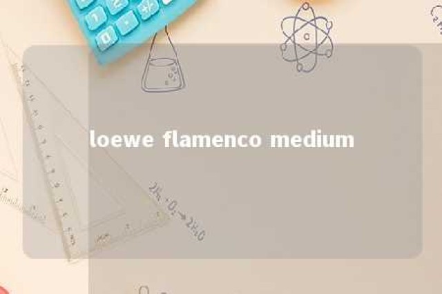 loewe flamenco medium 