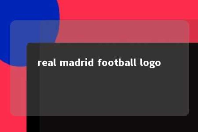 real madrid football logo 